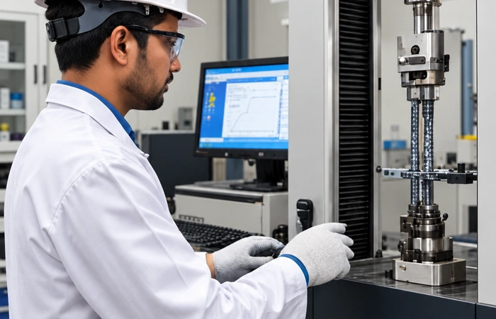 Raw material testing Raw material testing at Thane Steels