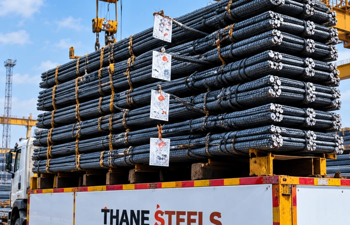 Dispatch Dispatch of THANE TMX steel bars